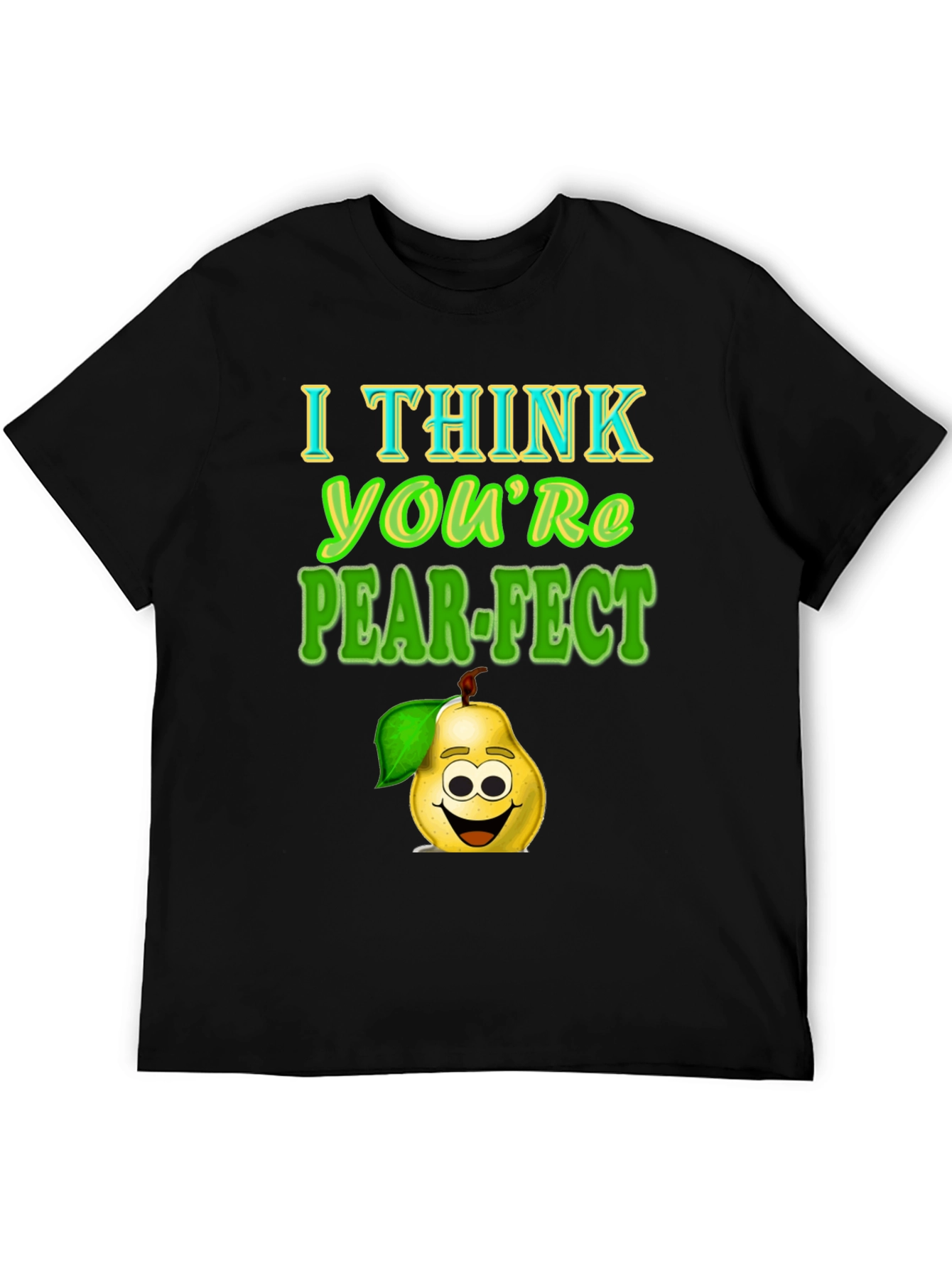 Black Pear-fect T-Shirt: Funny Fruit Pun Tee view 5