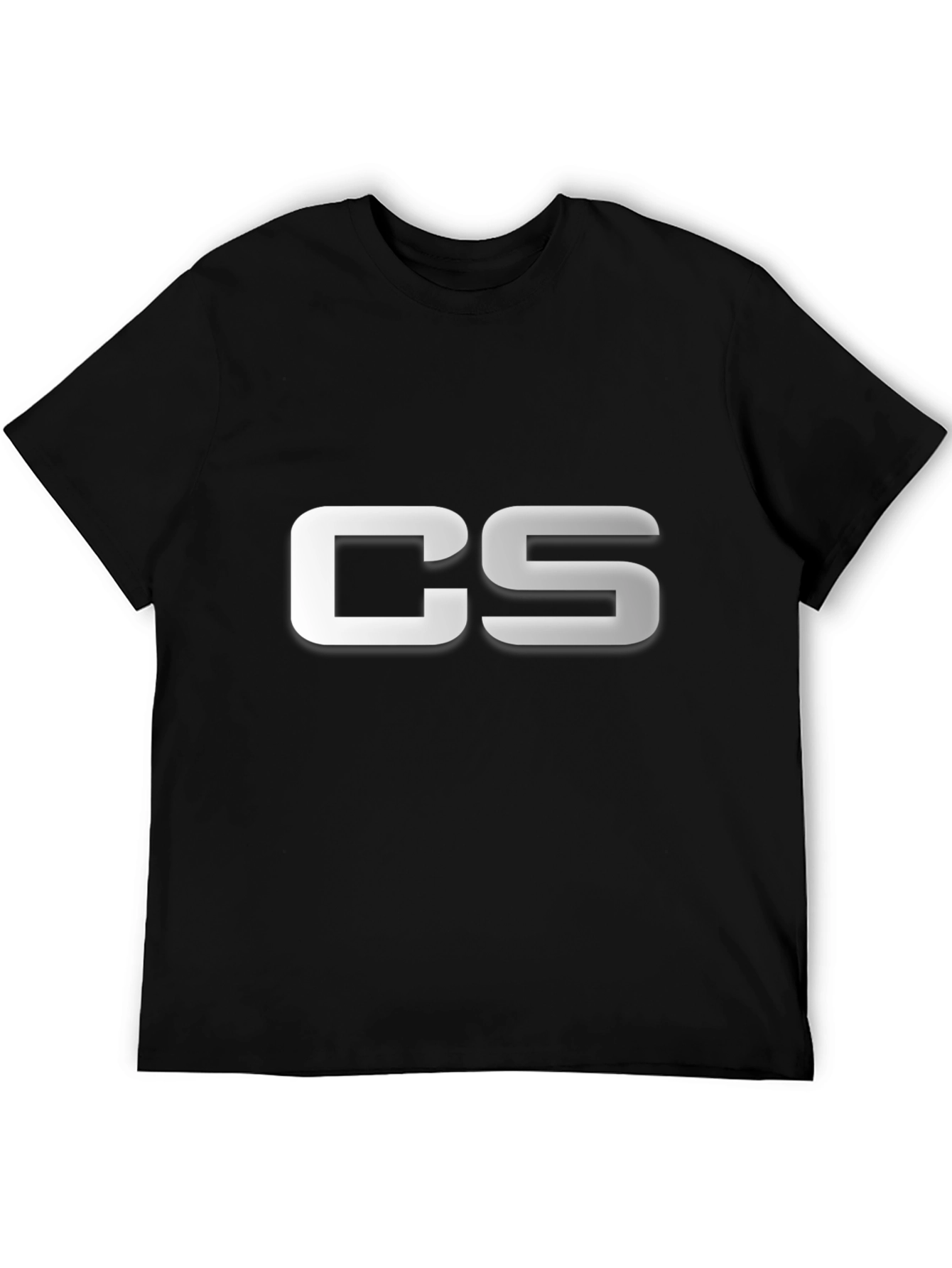 Black CS Logo Black T-Shirt view 5