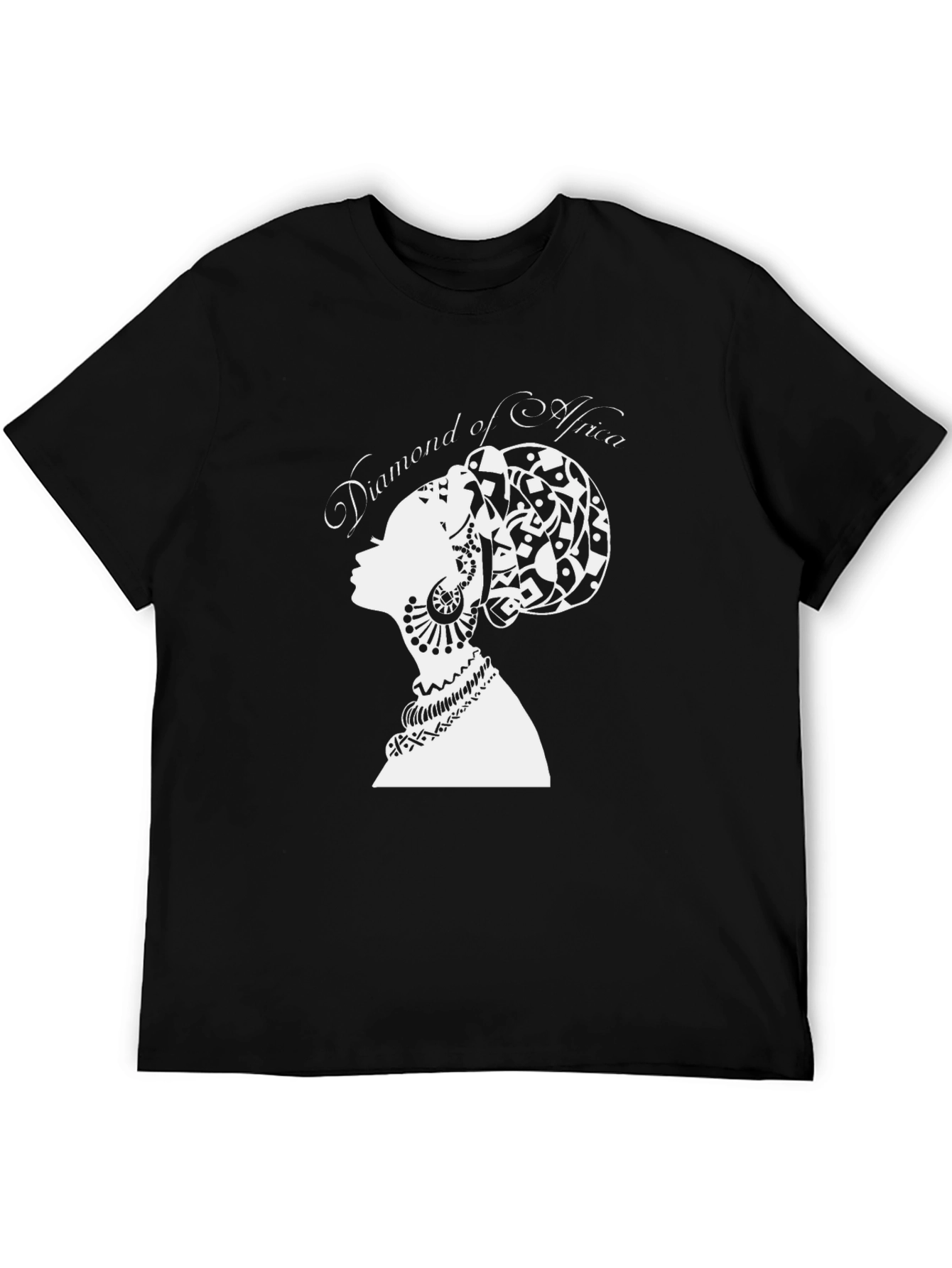 Black Diamond of Africa T-Shirt - Black Graphic Tee view 5