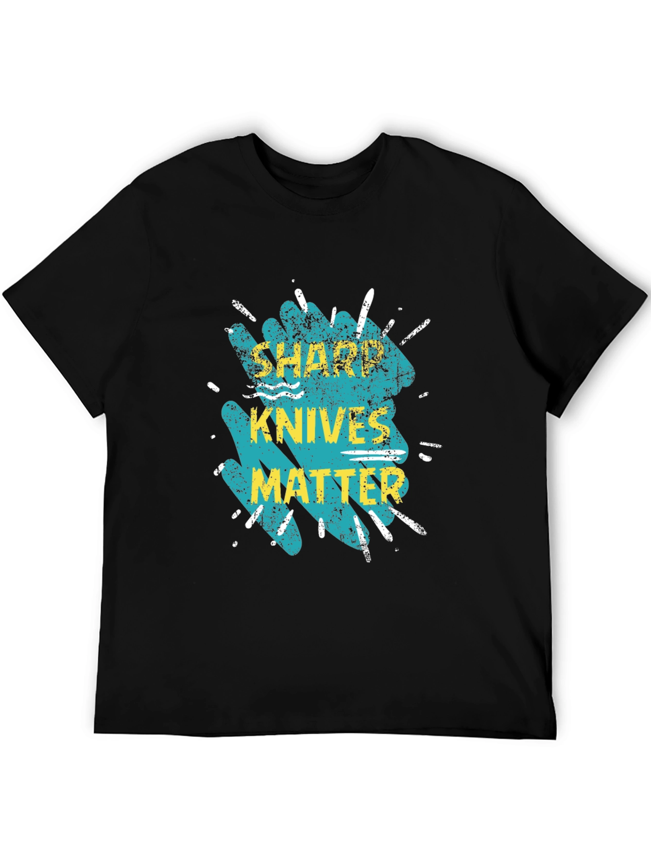 Black Sharp Knives Matter T-Shirt view 5