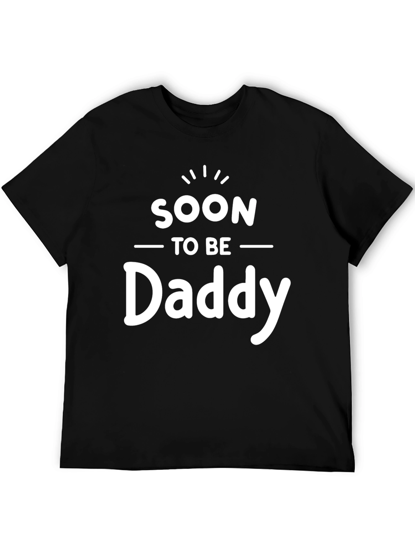 Black Soon To Be Daddy Graphic Tee view 5