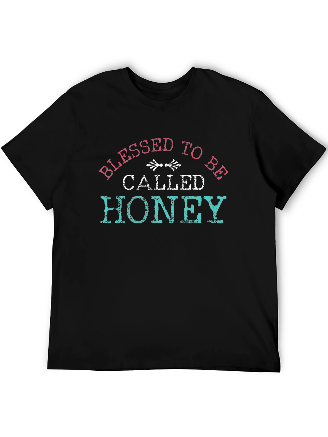 Black Blessed to Be Called Honey Graphic Tee view 5