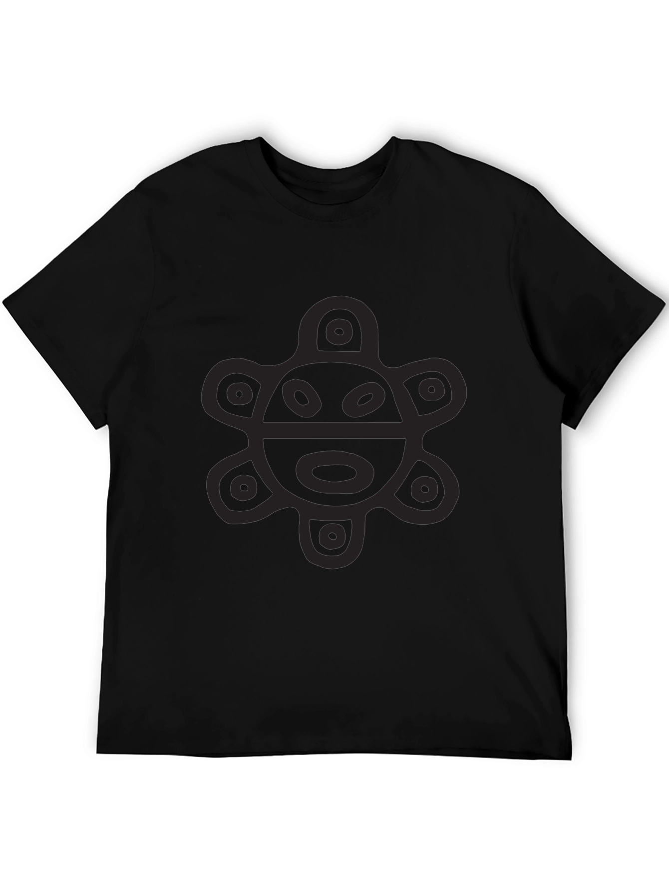 Black Black Sun Symbol Graphic Tee view 5