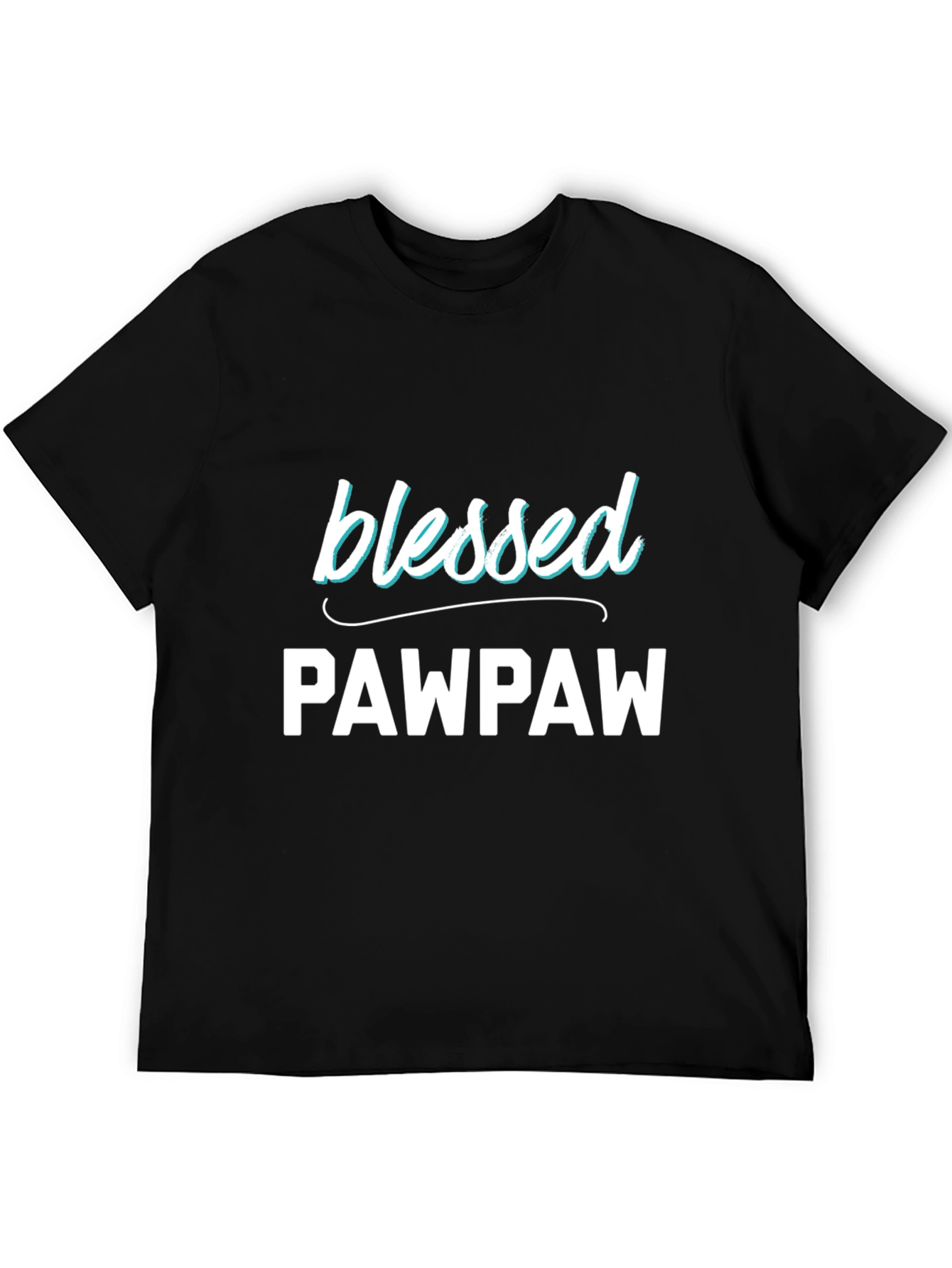Black Blessed Pawpaw T-Shirt - Grandfather Gift view 5
