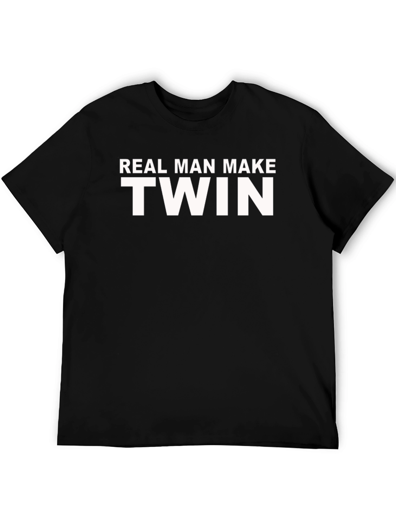 Black Real Man Make Twin T-Shirt Funny Dad Gift view 5
