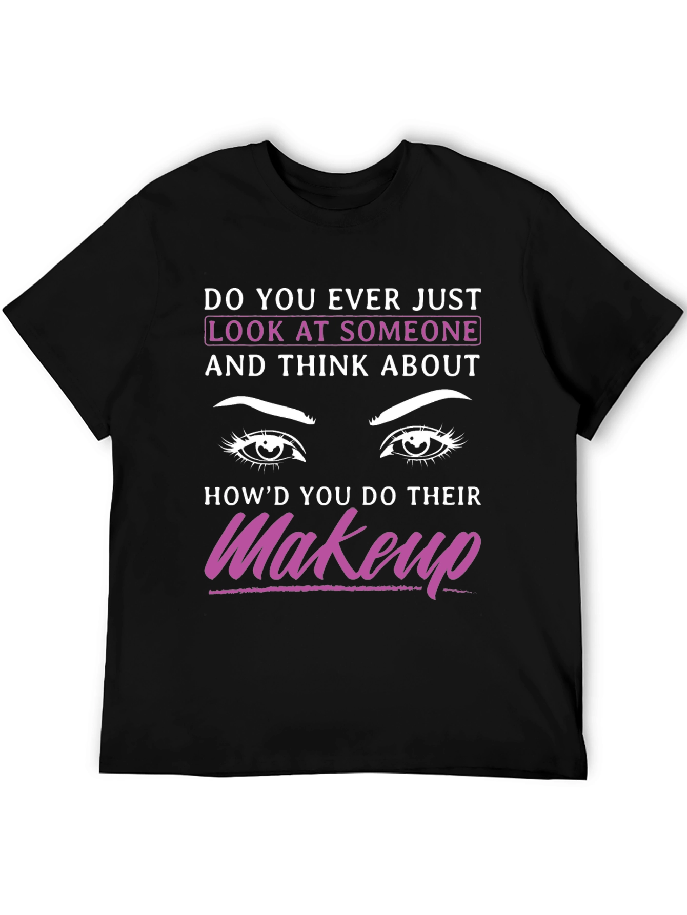 Black Makeup Artist T-Shirt Funny Cosmetic Design Tee view 5