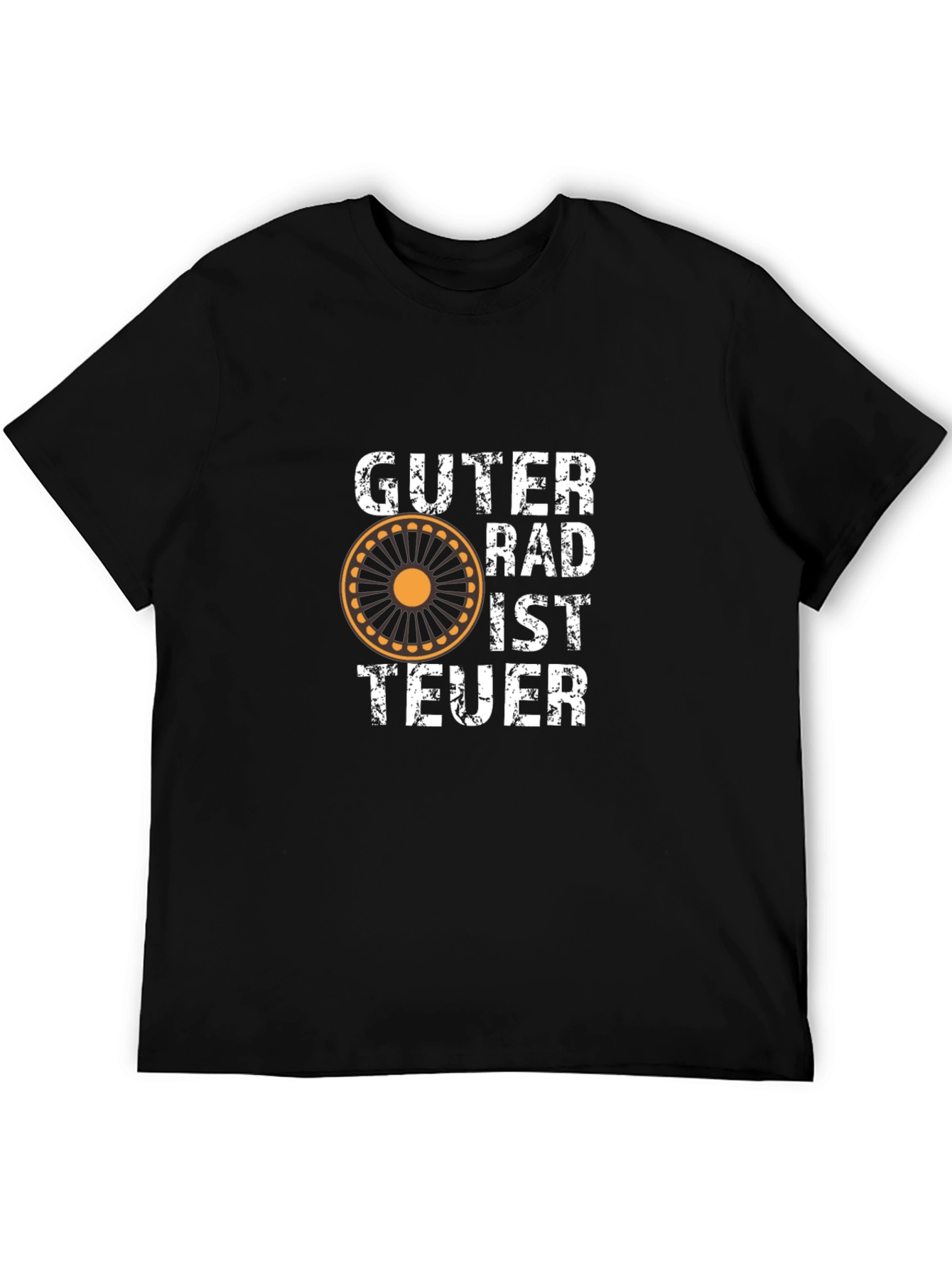 Black Guter Rad Ist Teuer Black T-Shirt - Cyclist Humor view 5