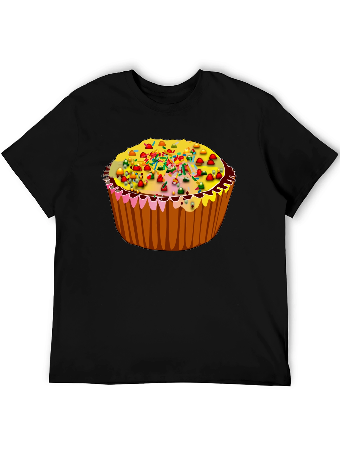 Black Cupcake T-Shirt - Sweet Treat Graphic Tee view 5