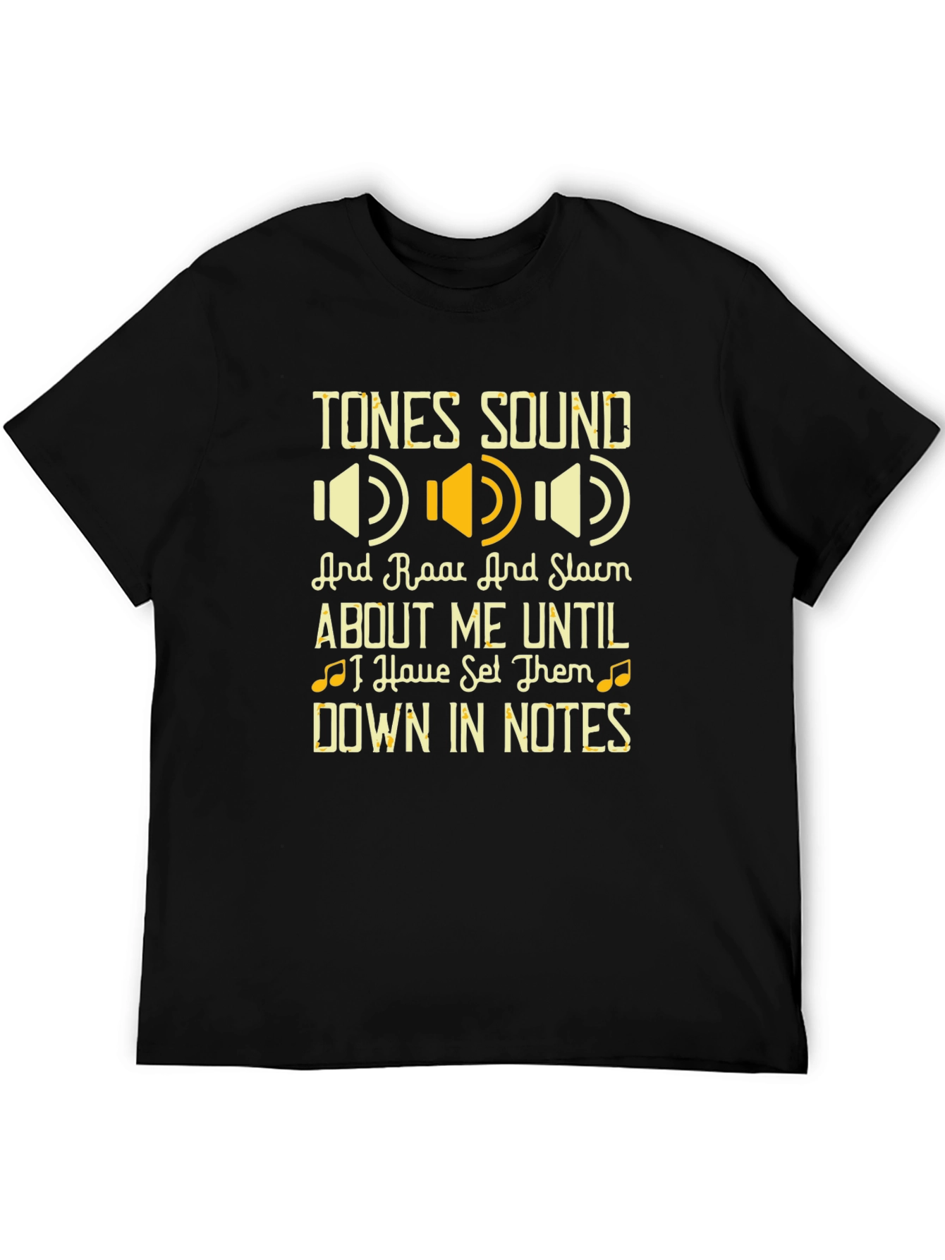 Black Tones Sound Graphic T-Shirt view 5