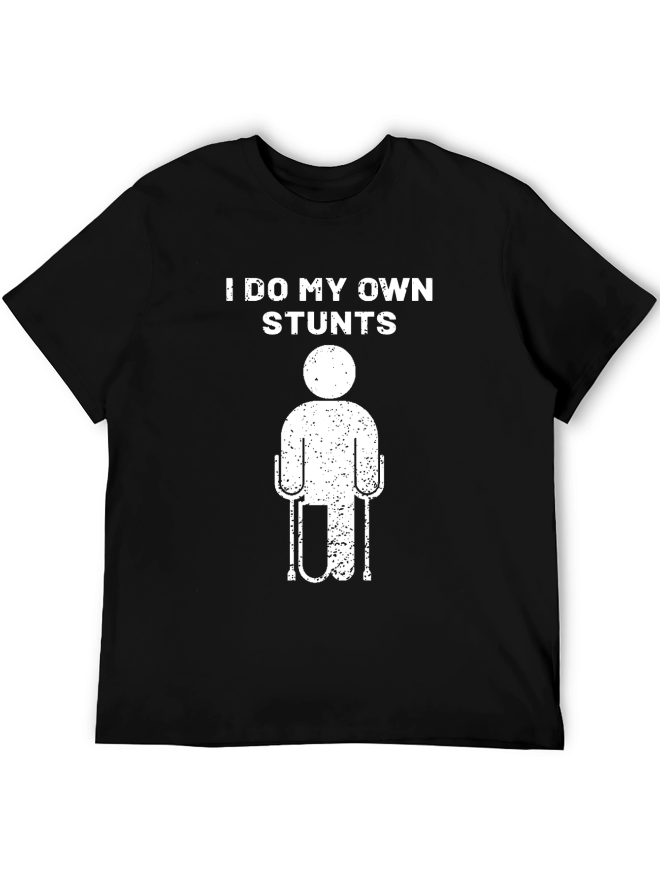 Black I Do My Own Stunts T-Shirt view 5