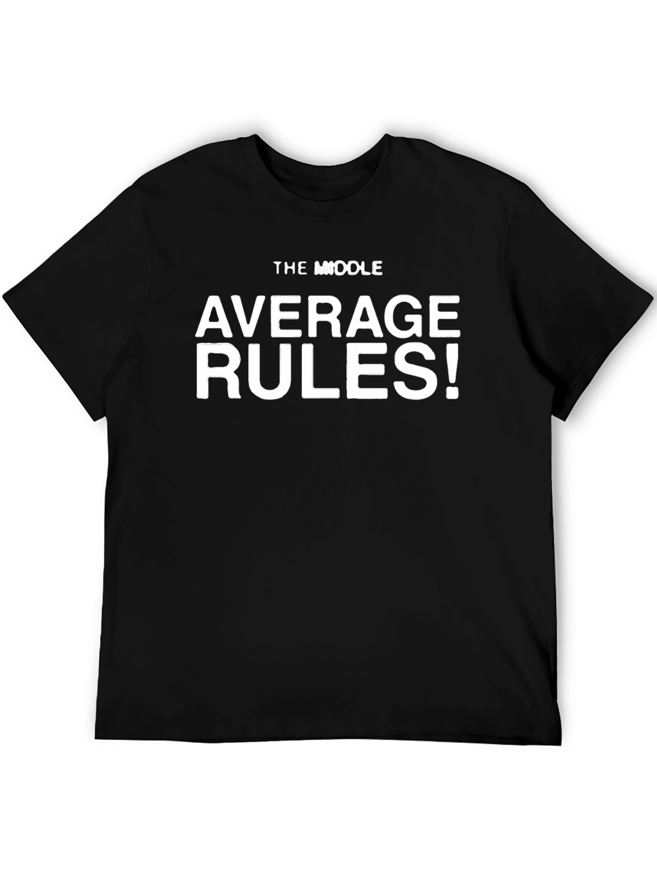 Black Average Rules! Graphic Tee - Cool & Comfy view 5