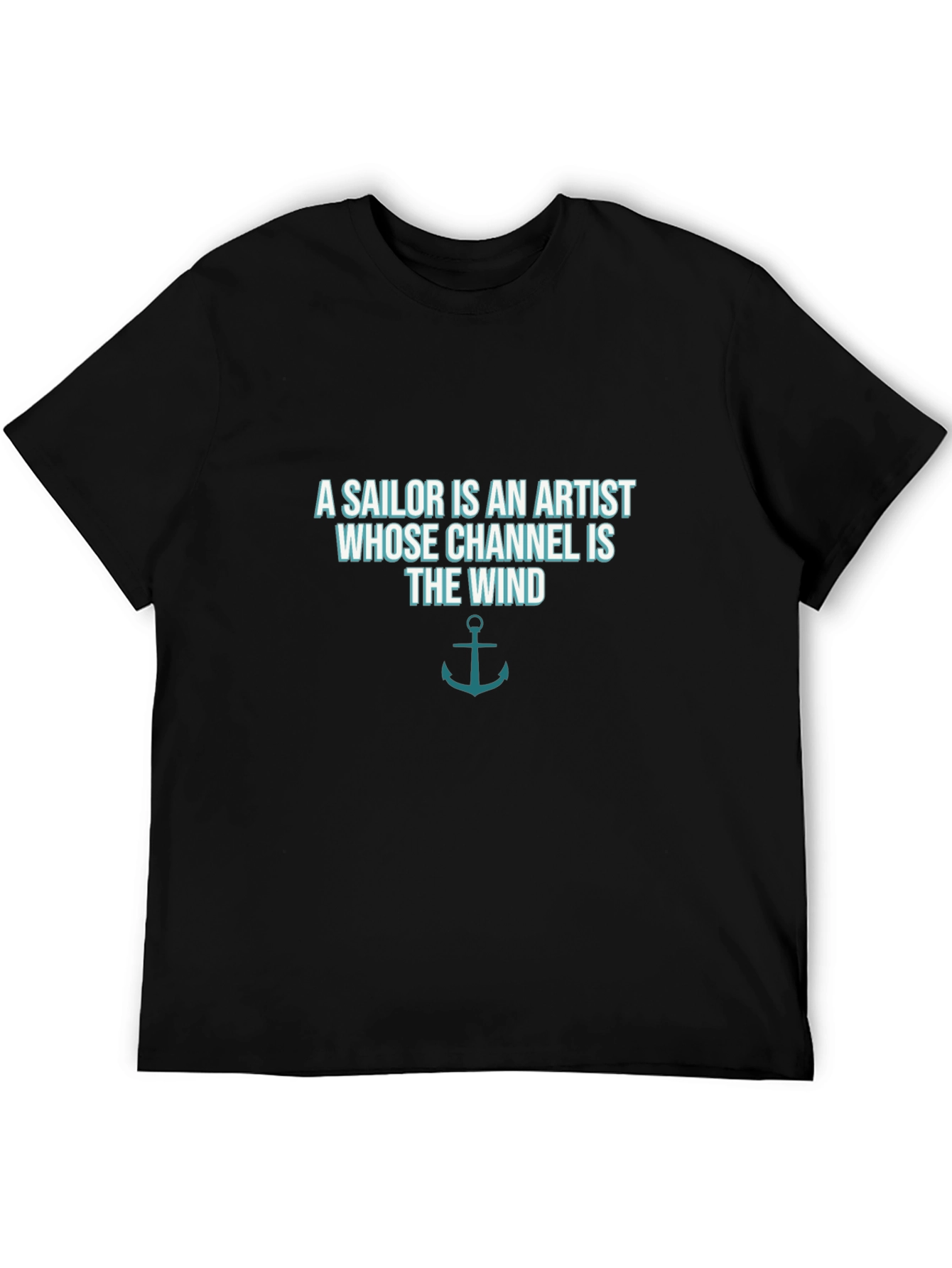 Black Sailor Artist T-Shirt - Channel the Wind view 5