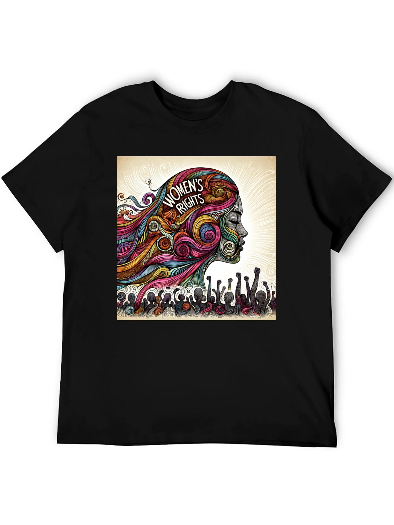 Black Women's Rights Graphic Tee view 5