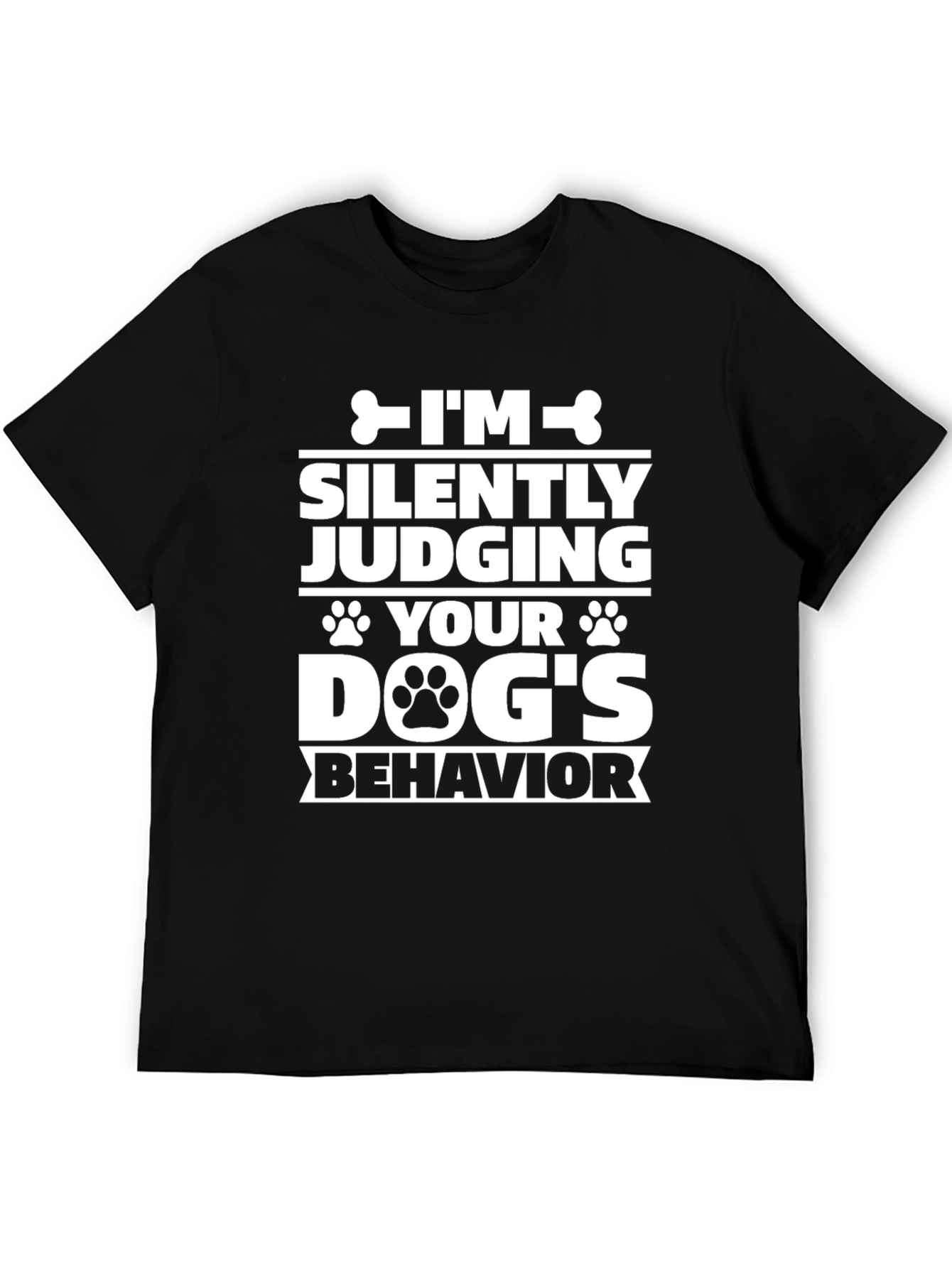 Black Dog Behavior Judge Novelty T-Shirt view 5