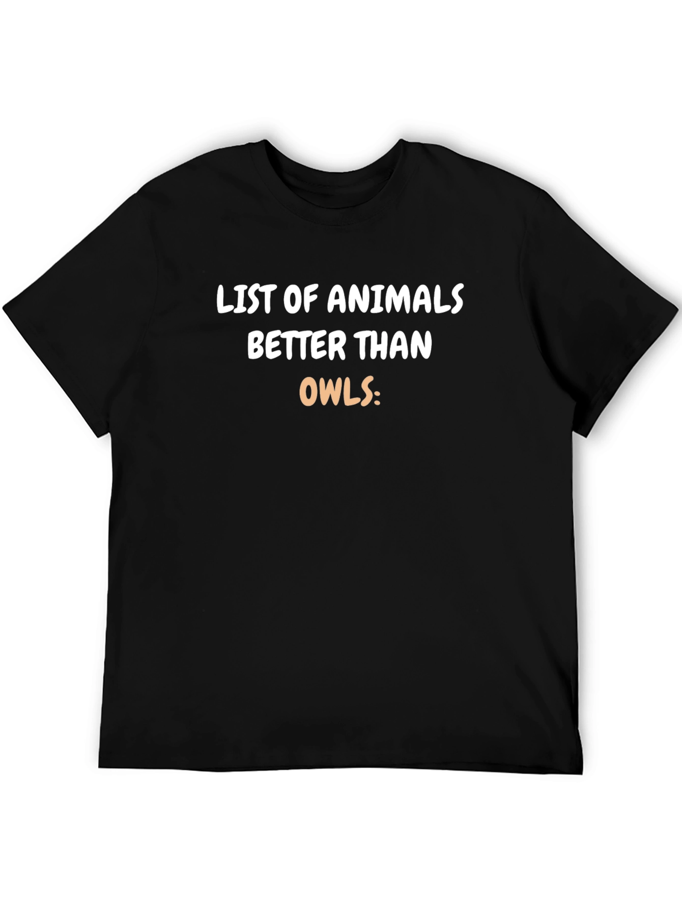 Black Funny Animal Lover T-Shirt - Owls view 5