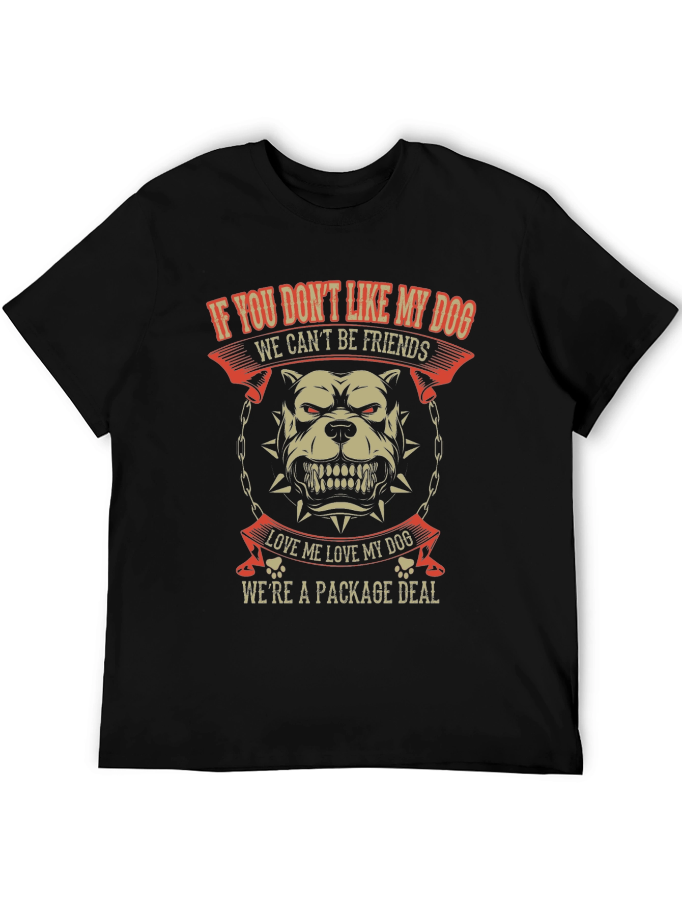 Black Dog Lover T-Shirt: If You Don't Like My Dog view 5
