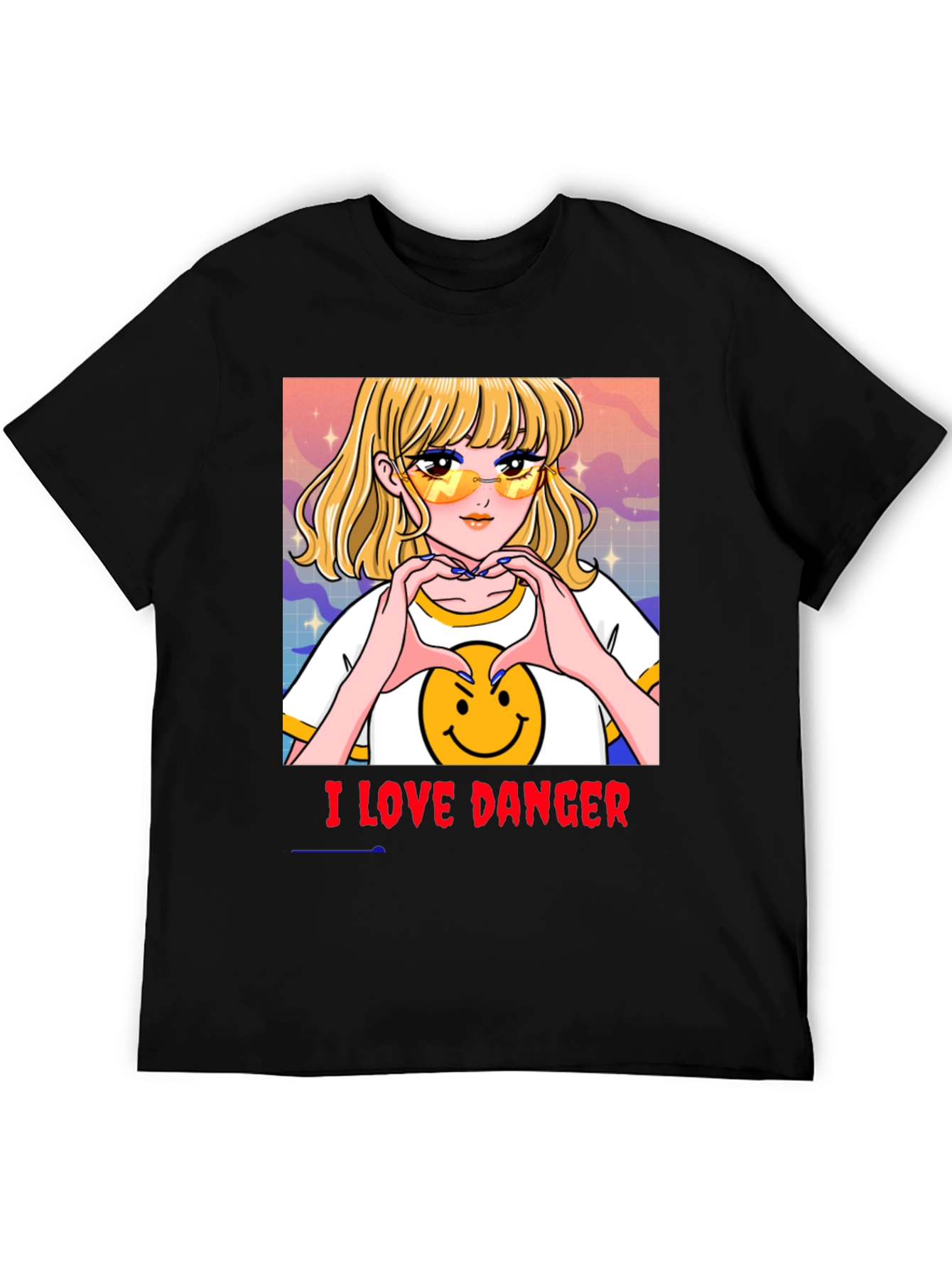 I Love Danger Anime T-Shirt - 5