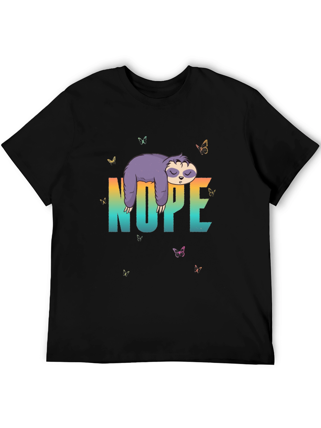 Nope Sloth Graphic Tee - 5