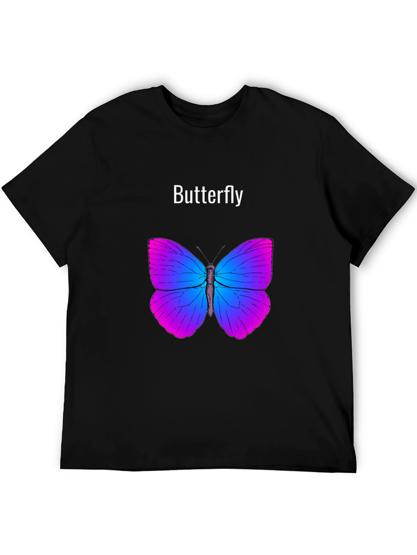 Black Butterfly Graphic T-Shirt - Stylish Unisex Tee view 5