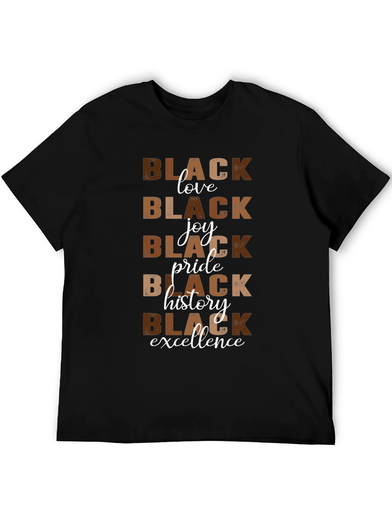 Black Black History Pride Excellence T-Shirt view 5