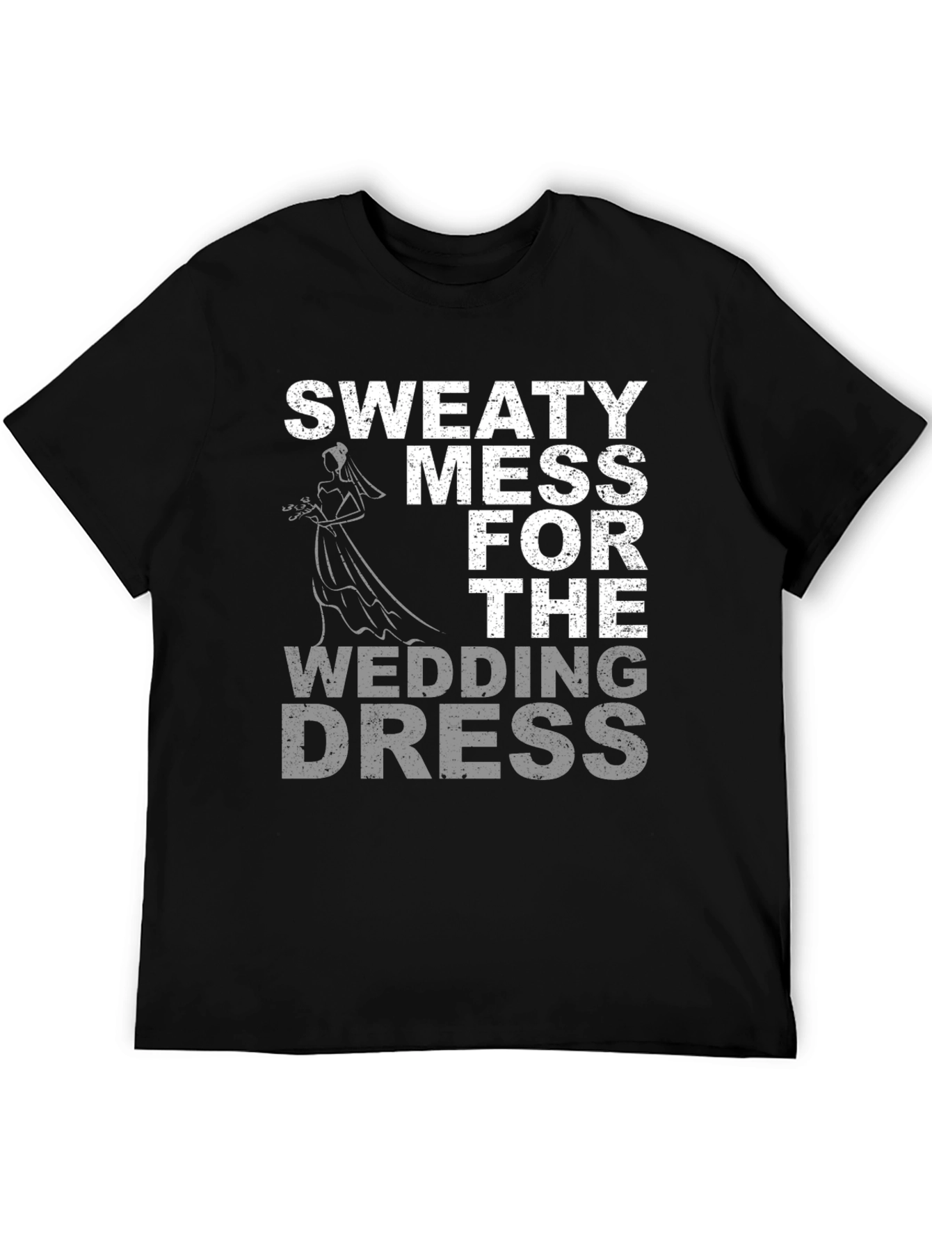 Sweaty Mess Wedding Dress Graphic T-Shirt - 5