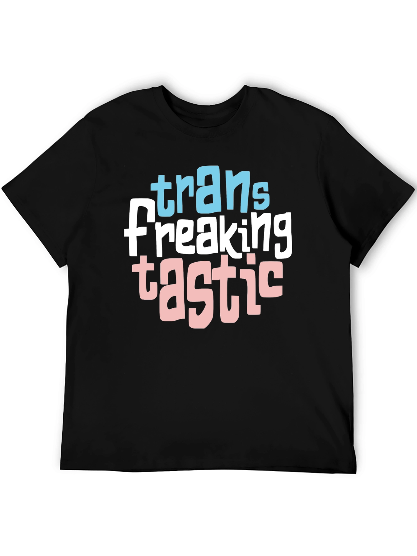 Black Trans Freaking Tastic Pride T-Shirt view 5