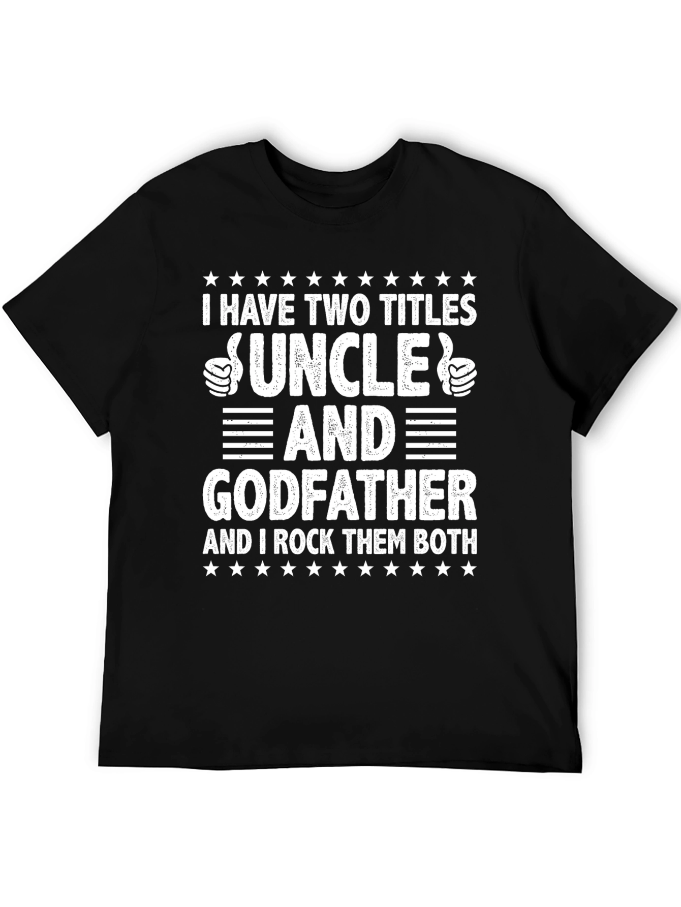 Black Uncle and Godfather T-Shirt - I Rock Them Both! view 5