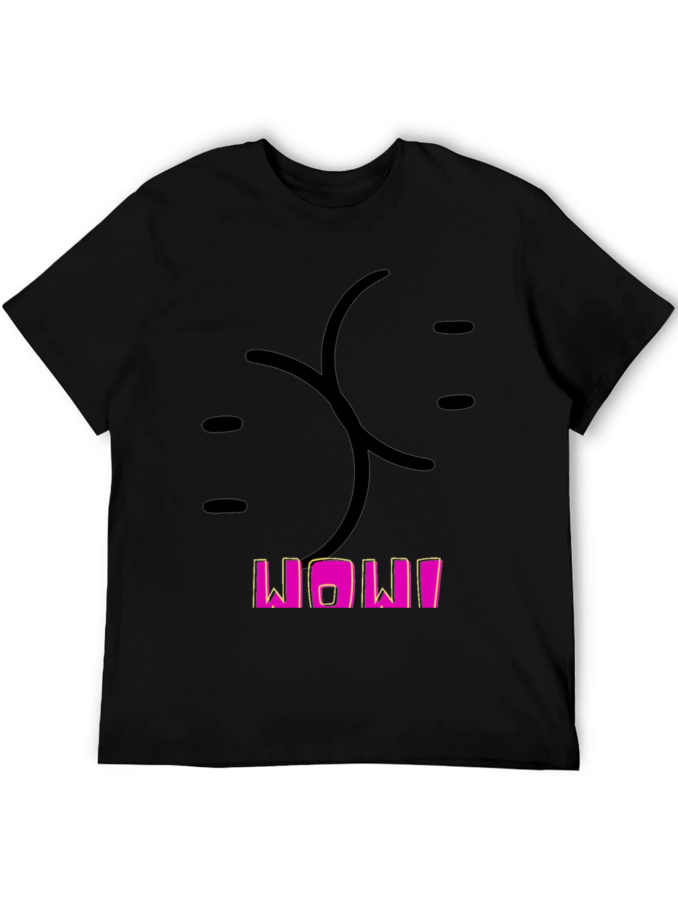 Black Funny Butt Graphic Black T-Shirt for Men view 5