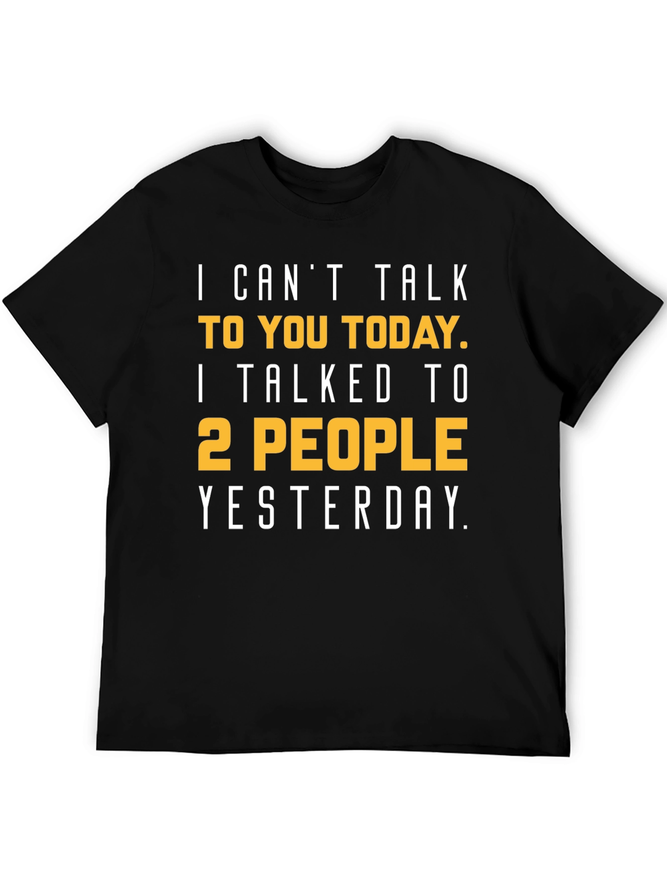 Black Funny Graphic Tee - Introvert Humor view 5