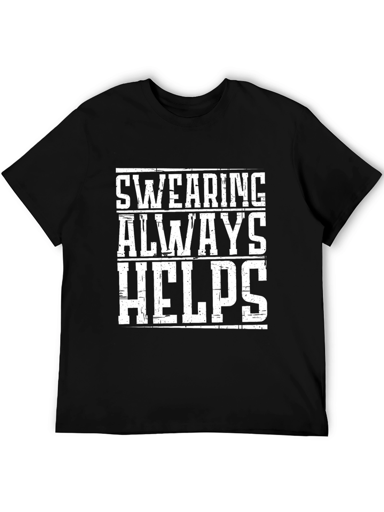 Black Swearing Always Helps Graphic Tee view 5