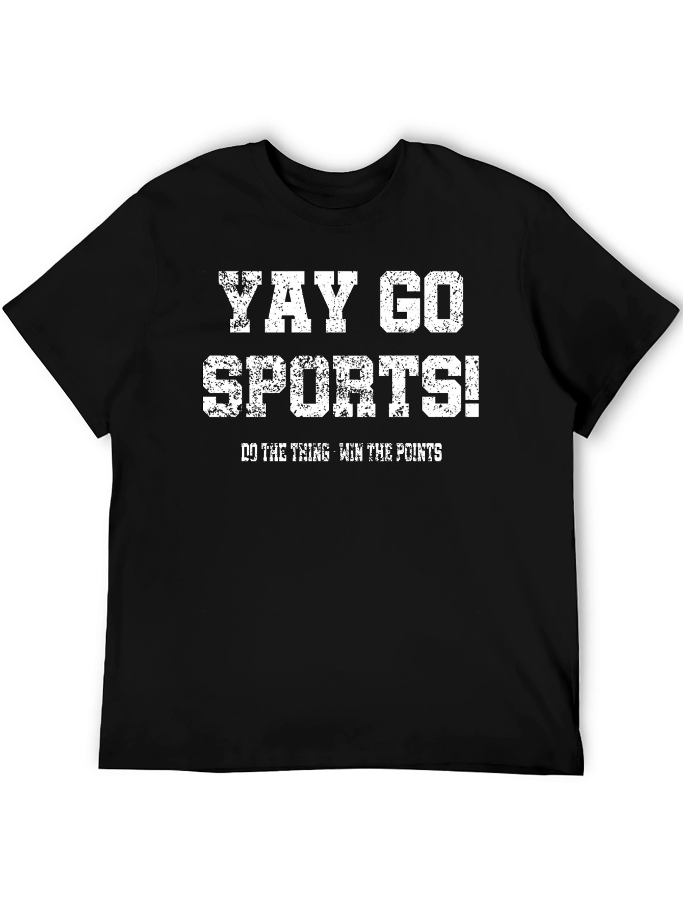 Black Yay Go Sports! Graphic T-Shirt view 5