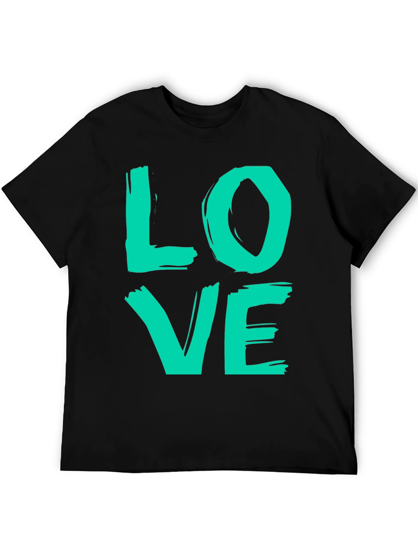 Black Love Graphic T-Shirt - Trendy Casual Tee view 5