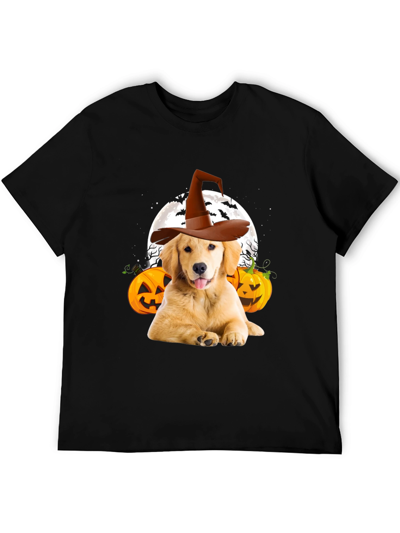 Black Halloween Dog T-Shirt view 5