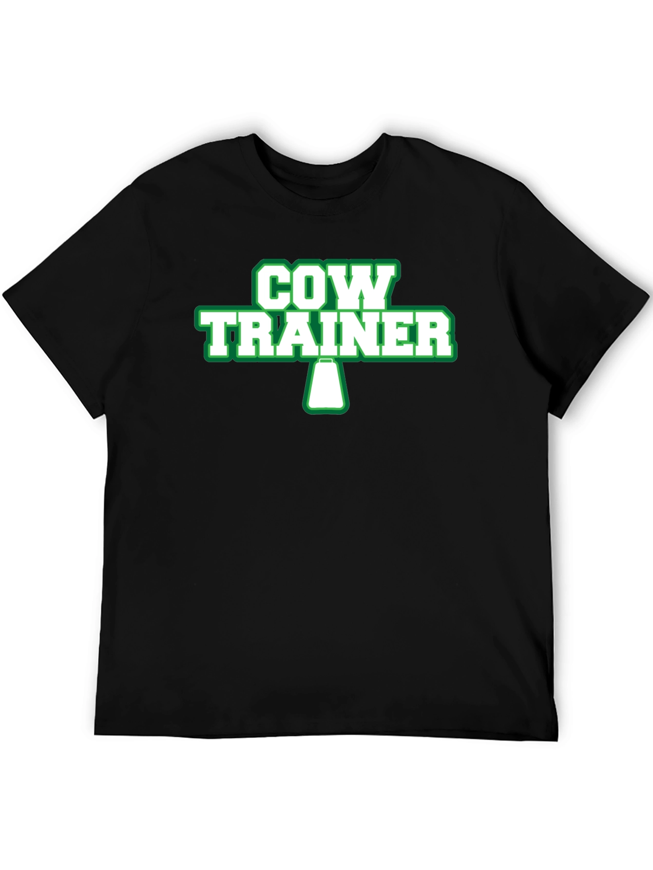 Black Cow Trainer Graphic Tee - Funny Agriculture Shirt view 5