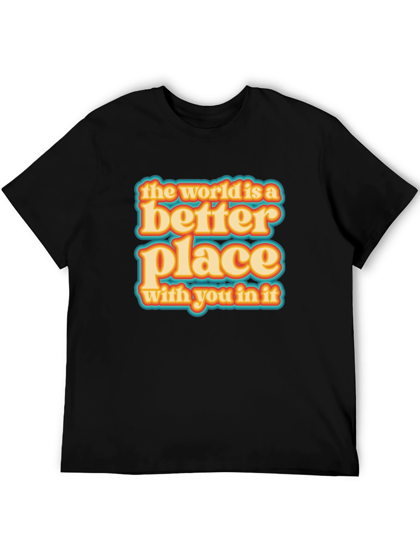 Black Better Place T-Shirt - Positive Graphic Tee view 5