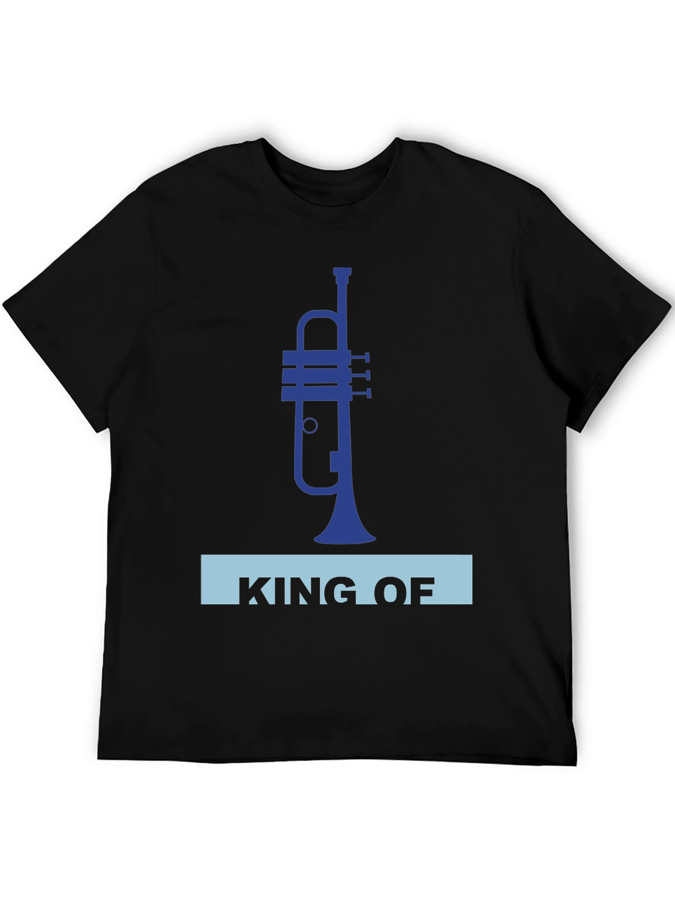 Black King of Trumpet T-Shirt - Musical Instrument Tee view 5