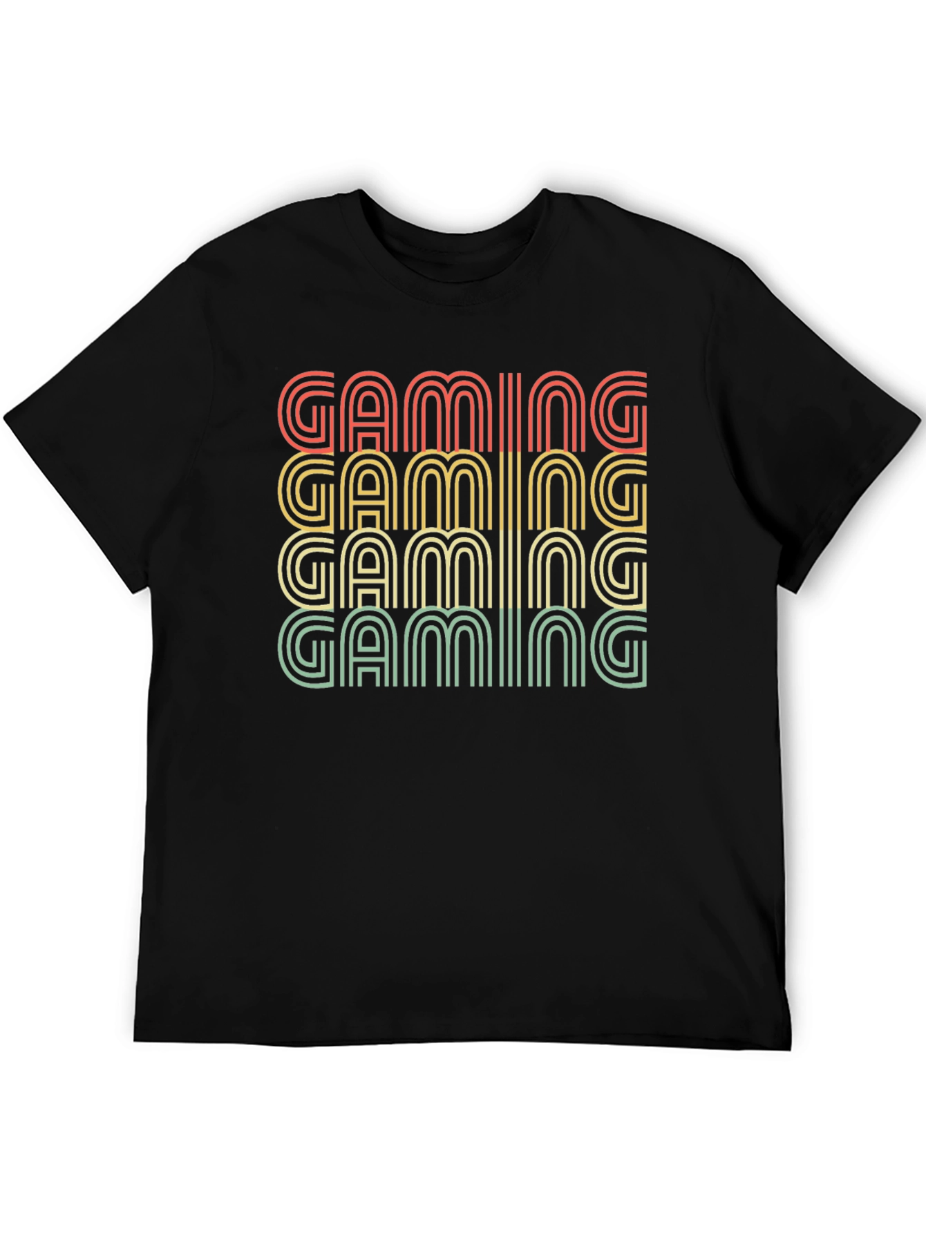 Black Retro Gaming T-Shirt - Cool Gamer Tee view 5