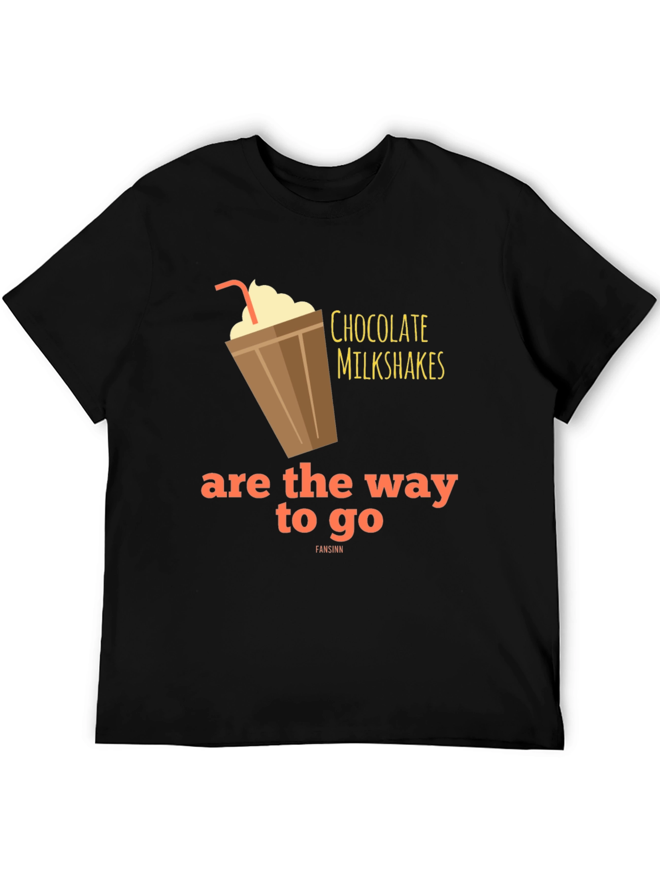 Black Chocolate Milkshake T-Shirt - Sweet Tooth Style! view 5