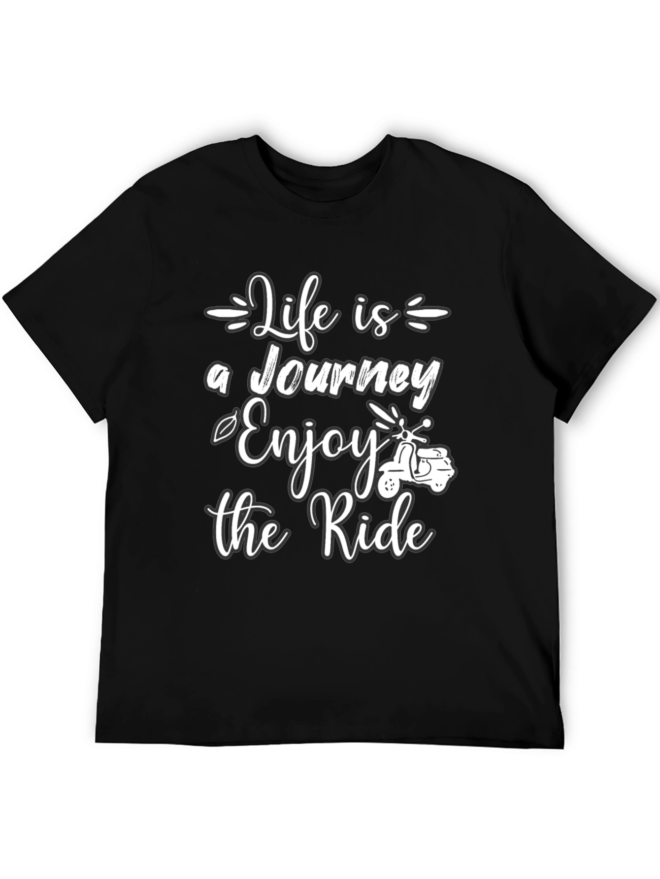 Black Life is a Journey T-Shirt - Enjoy the Ride Graphic Tee view 5