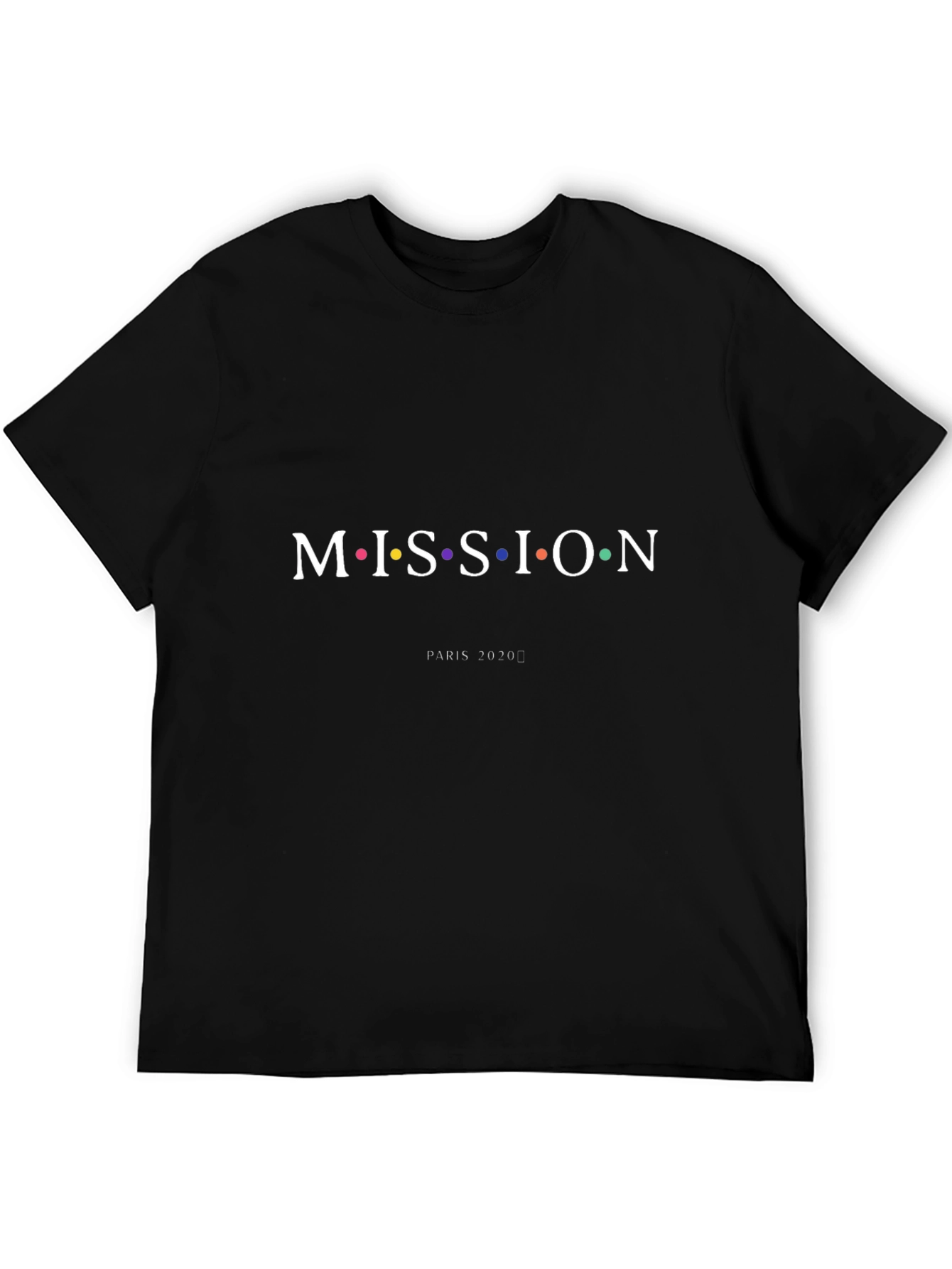 Black Mission Paris 2020 Graphic Tee - Black view 5