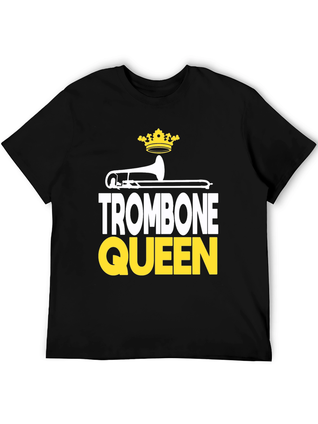 Black Trombone Queen Graphic Tee - Band Lover Apparel view 5