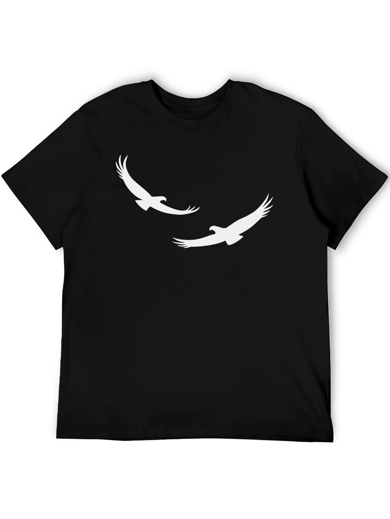 Black Black Tee with Eagle Graphic view 5