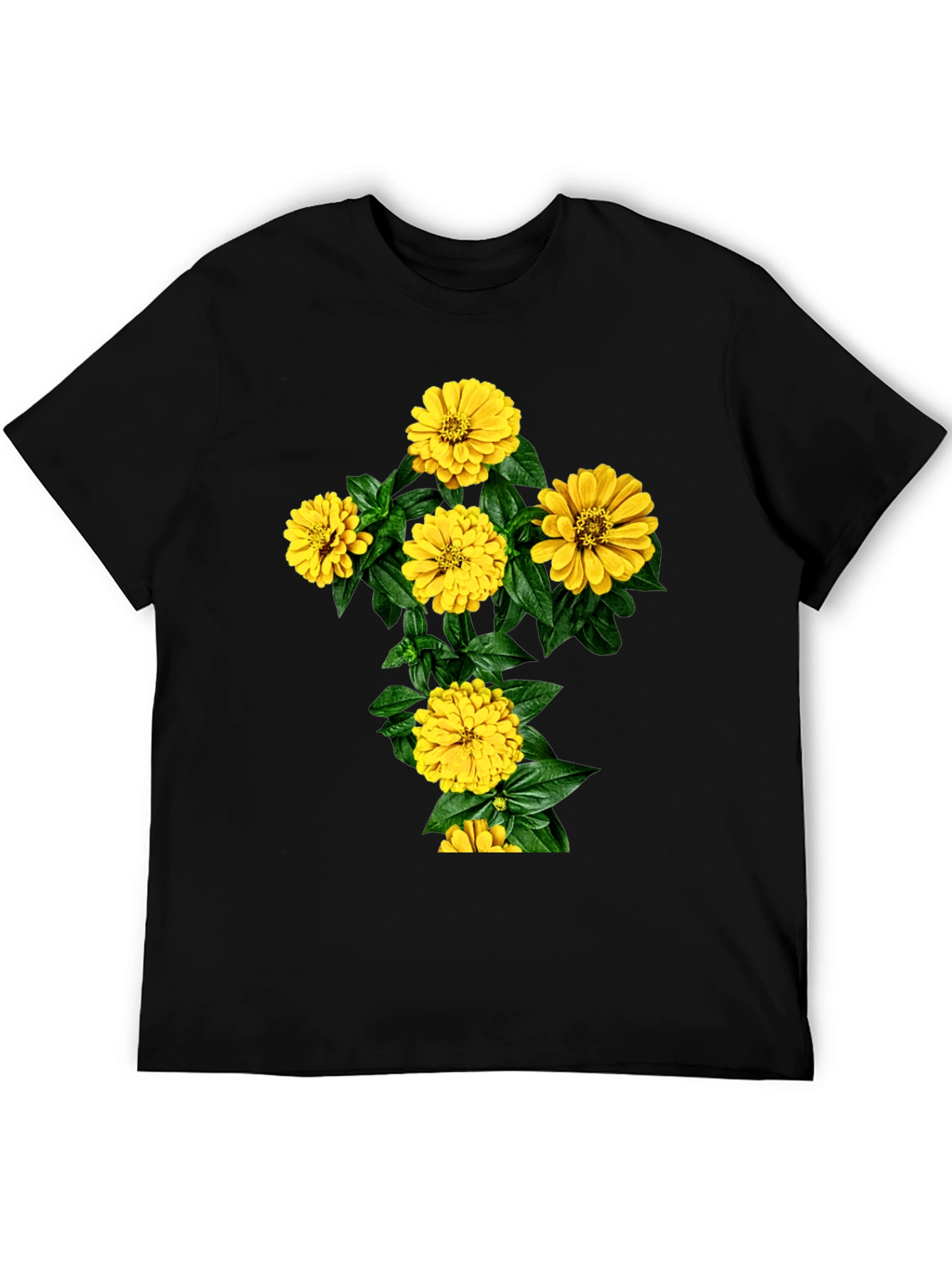 Black Floral Cross Graphic Tee - Stylish Comfort view 5