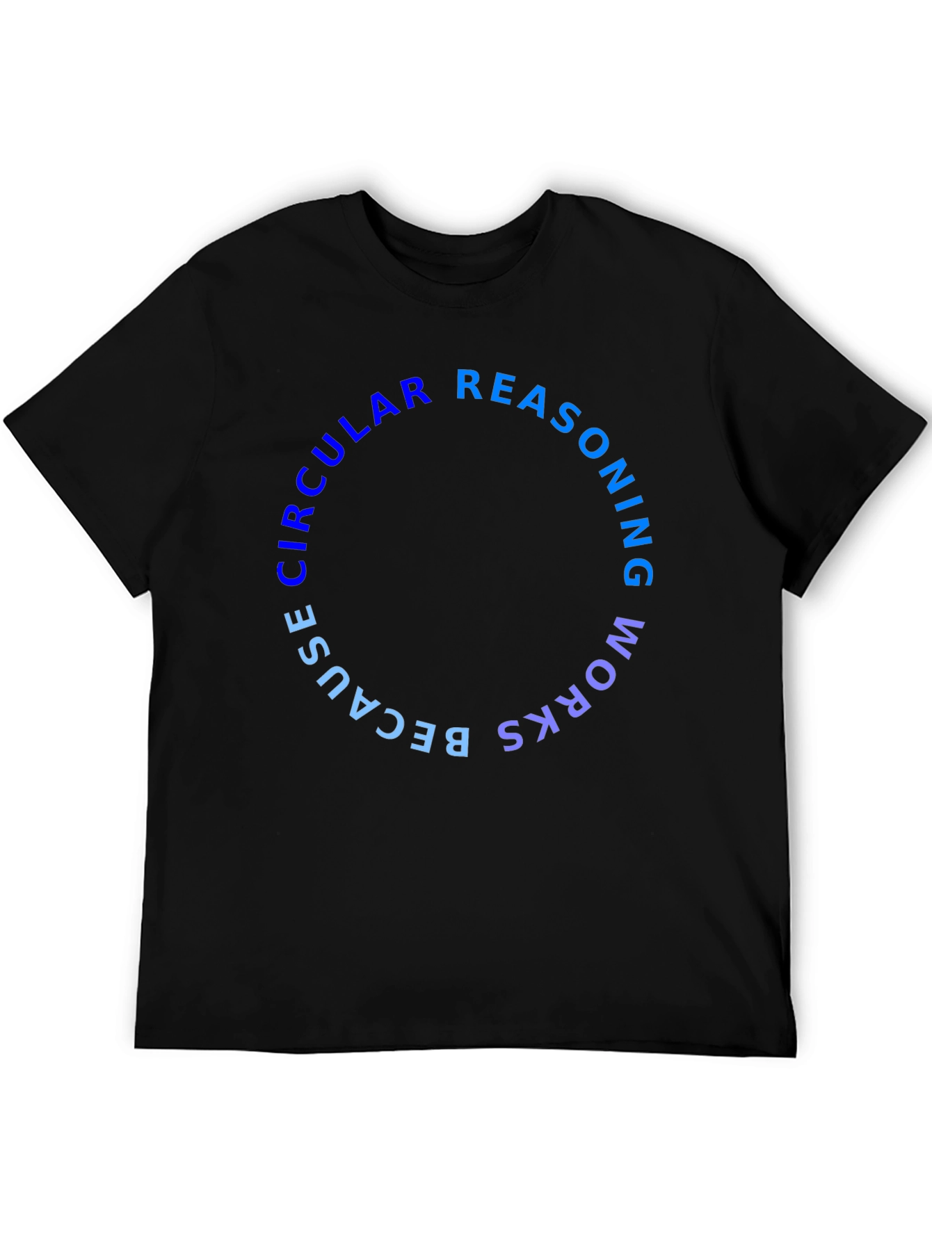 Black Circular Reasoning Graphic T-Shirt view 5