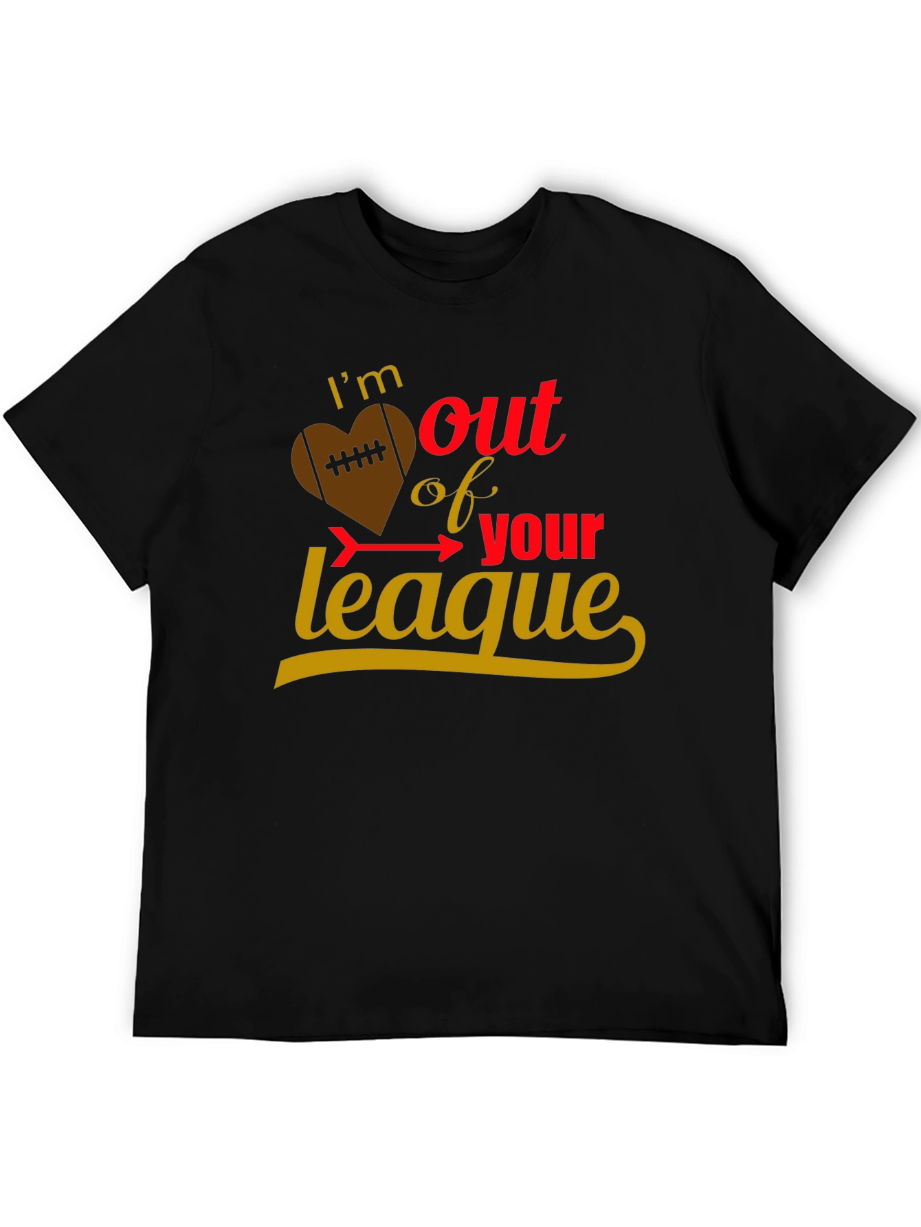 Black I'm Out of Your League Graphic Tee view 5