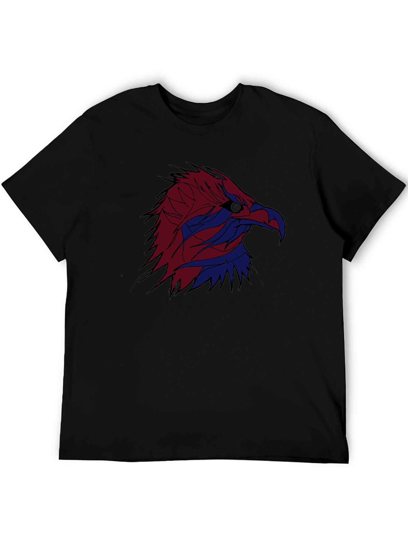 Black Eagle Graphic Black Tee - Striking Design view 5