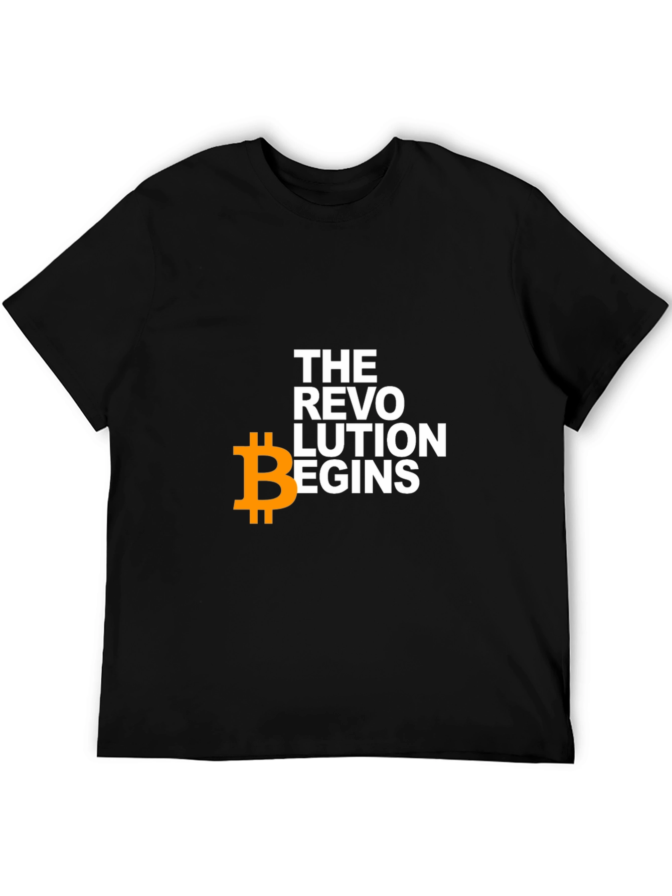 Black Bitcoin Revolution T-Shirt - Crypto Enthusiast Tee view 5