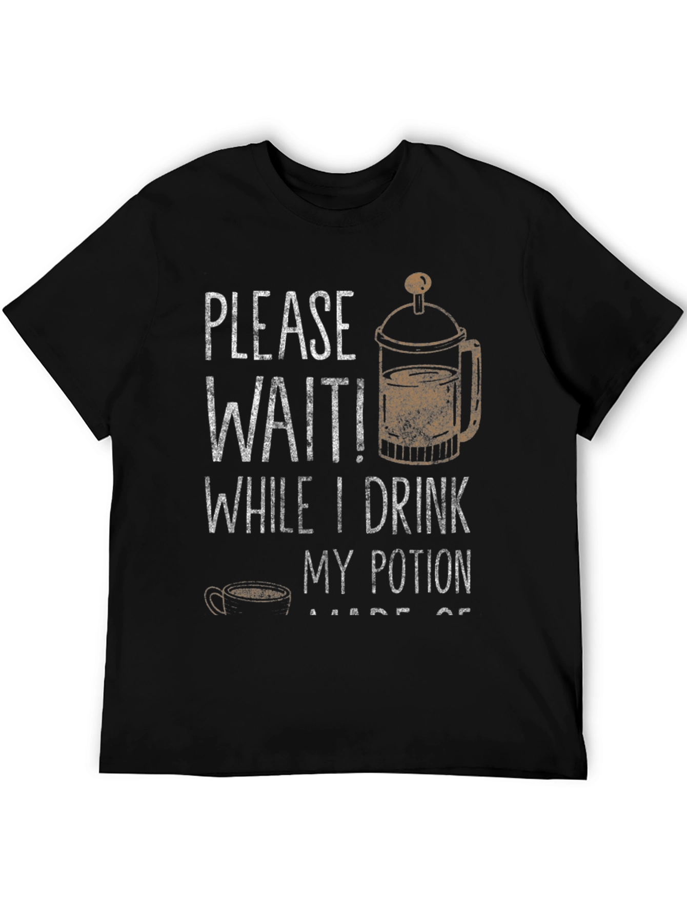 Black Coffee Potion Graphic Tee view 5
