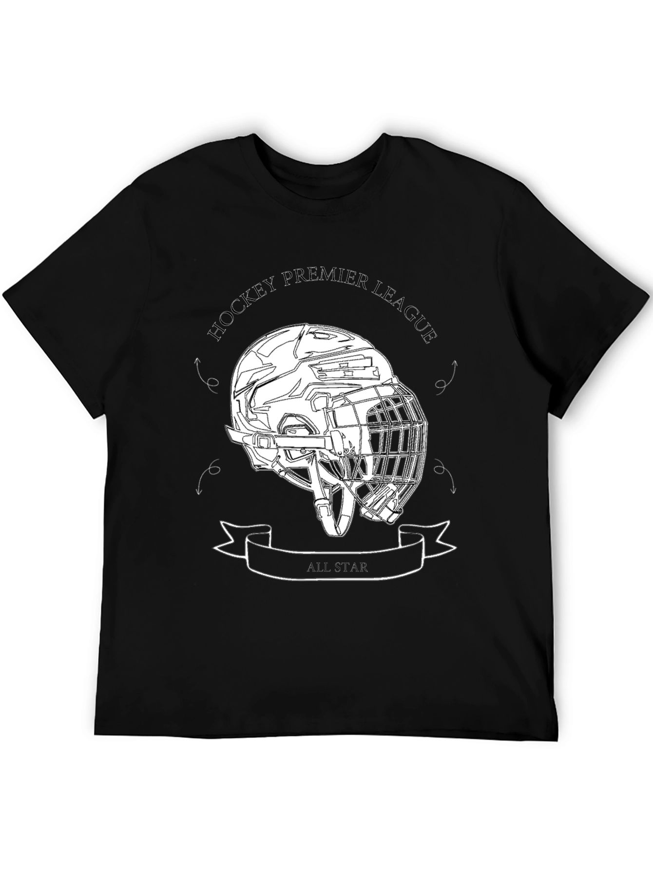 Black Hockey Premier League All-Star Graphic Tee view 5