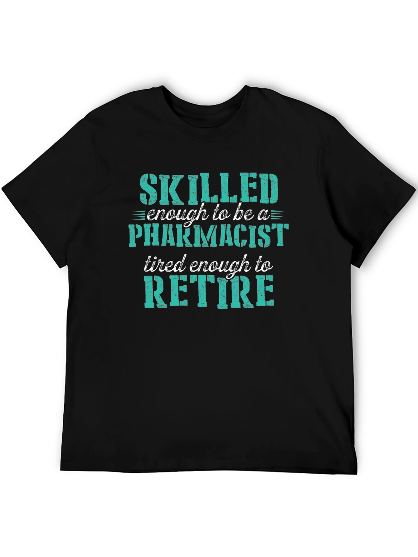 Black Skilled Pharmacist Ready to Retire Graphic Tee view 5
